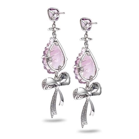 chanel purple earrings|purple sapphire earrings.